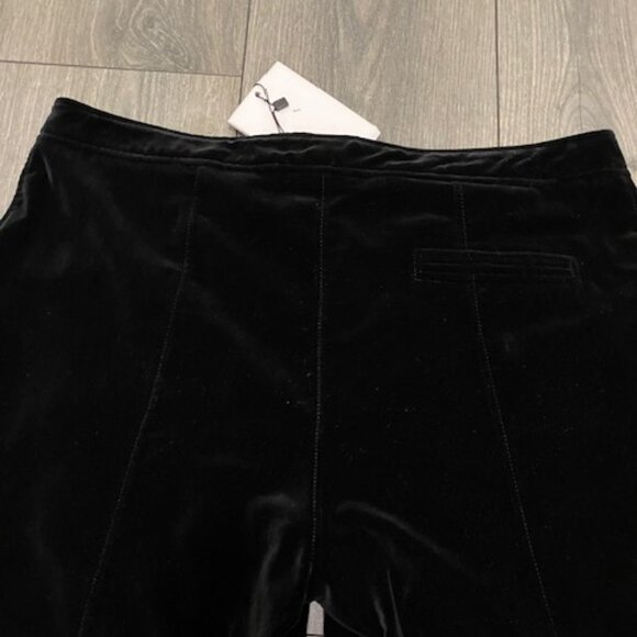 Altuzarra Black Velvet Boot Cut Pants Size 12 NWOT - Picture 9 of 12